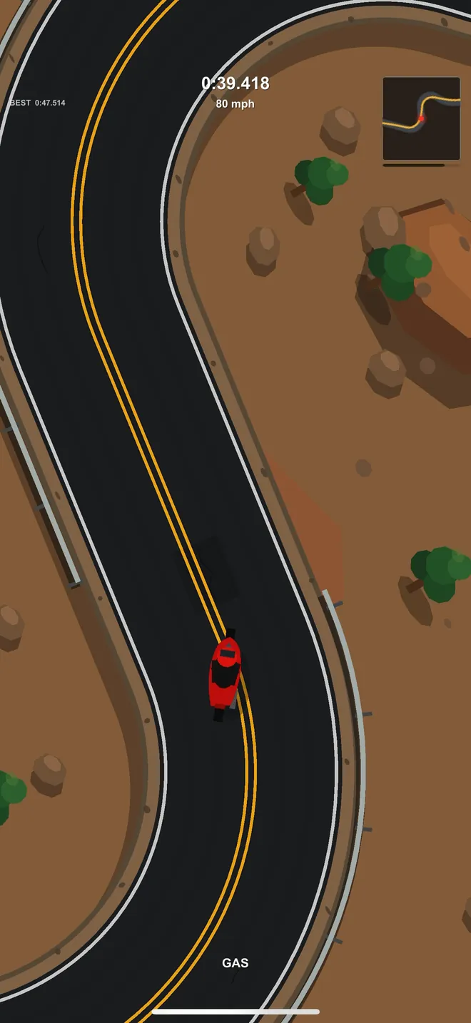 Motorcycle riding through a sequence of canyon S-curves